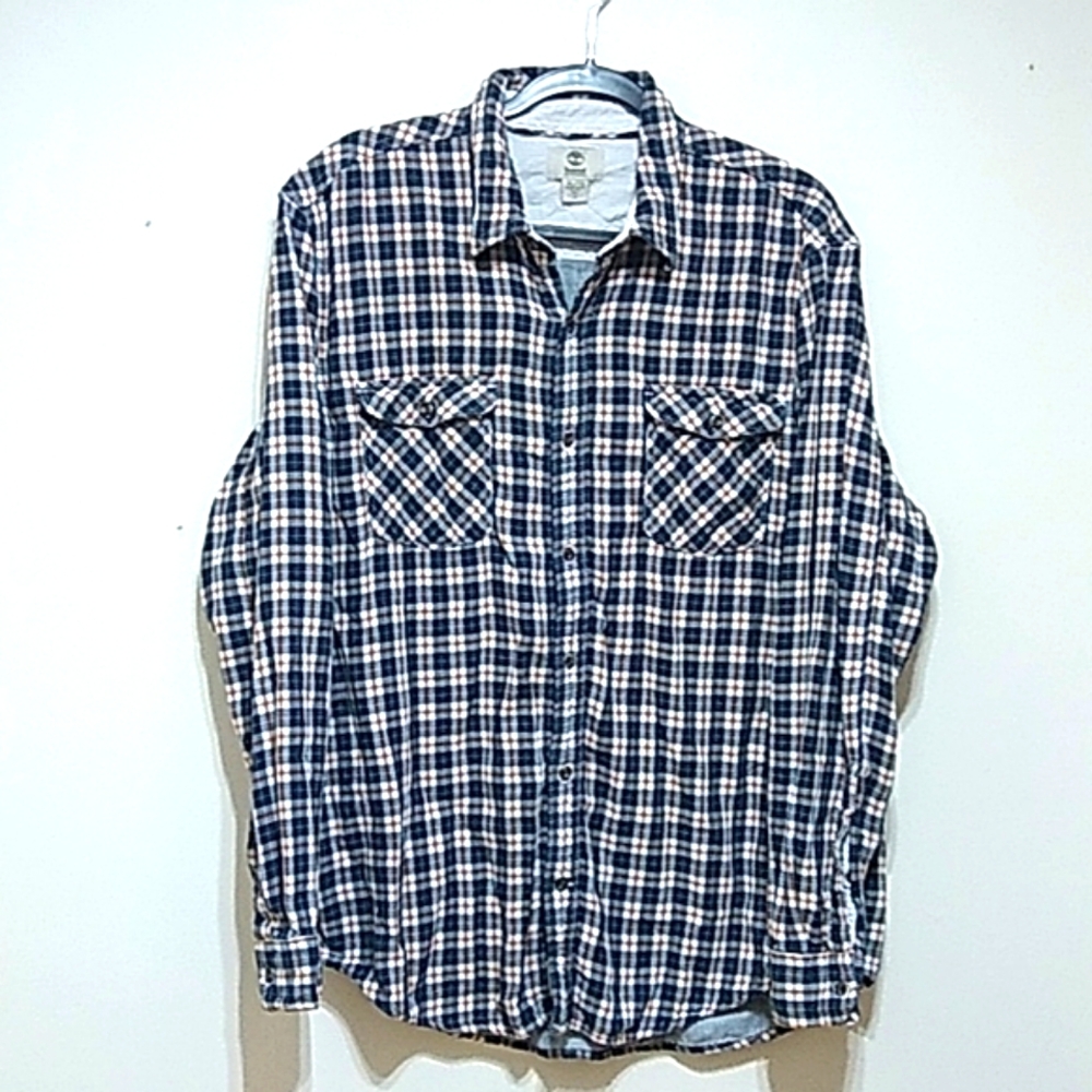 Timberland Earthkeepers Men's Plaid Flannel Button Down Shirt